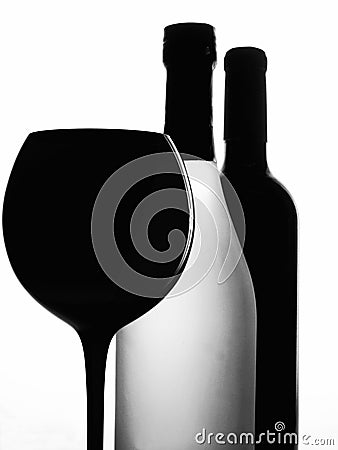 Abstract Wine Glassware Background Design Stock Photo