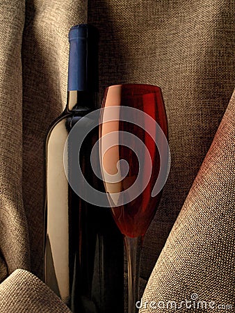 Abstract Wine Glassware Background Design Stock Photo