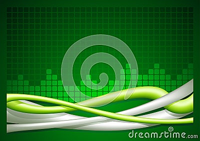 Abstract wire background - horizontal Vector Illustration