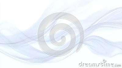 Abstract wispy lines create a soft, flowing design on a light background Stock Photo