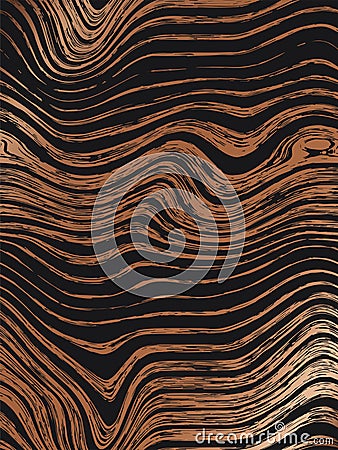 Abstract wood gold pattern textures background. Seamless luxury wood texture, board hand drawn graphic. Dense lines. Cartoon Illustration