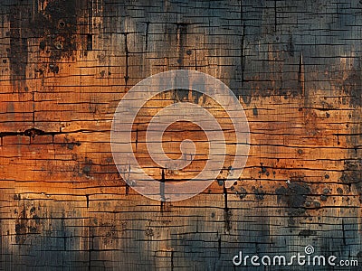 abstract wooden texture background, black, brown, burnt wood, red Stock Photo