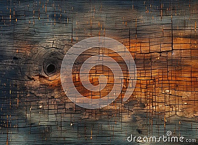 abstract wooden texture background, black, brown, burnt wood Stock Photo