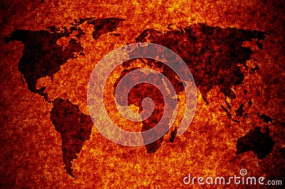 Abstract world map Stock Photo