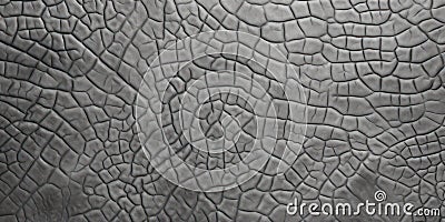 Abstract Wrinkled Grey Animal Skin Background. Old African Elephant Skin Texture. Safari And Wildlife Concept. AI generated. Stock Photo