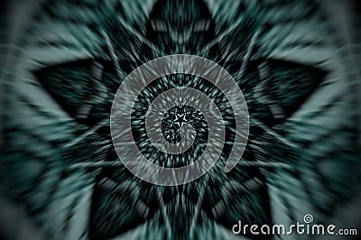 Abstract x-ray mandala Stock Photo