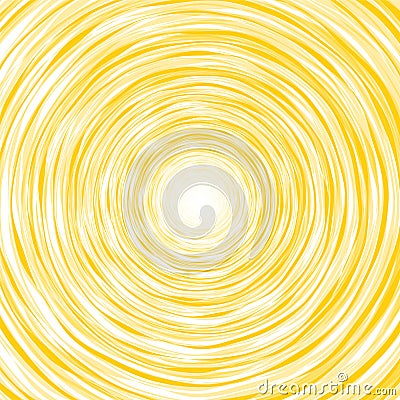 Abstract yellow background composition of thin irregular circle Vector Illustration