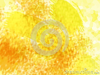 Abstract yellow background. Grunge canvas. Cartoon Illustration