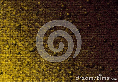 Abstract Yellow And Black Color Mixture Blurred Texture Bubbles on Background Reflected Wallpaper. Stock Photo