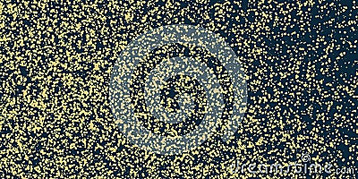Abstract Yellow and Blue Spotted Pattern - Random Placed Spots, Circles of Various Sizes, Texture, Generative Art, Vector Design Vector Illustration