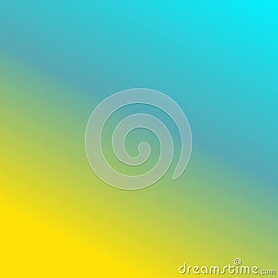 Abstract yellow, blue and turquoise gradient color. Soft, fresh, and happy. Tilted layout. For mobile design app or website. Stock Photo