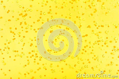Abstract yellow bubbles background Stock Photo