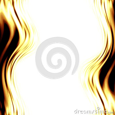 Abstract yellow flames Stock Photo