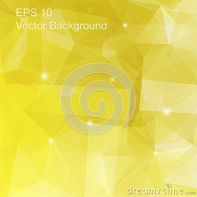 Abstract yellow geometric background Vector Illustration