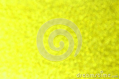 Abstract yellow lemon bokeh background for christmas, Celebration concept. Stock Photo
