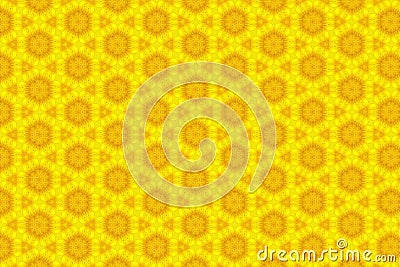 Abstract yellow sunflower pattern background Stock Photo