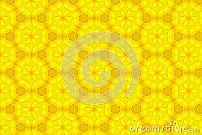 Abstract yellow sunflower pattern background Stock Photo