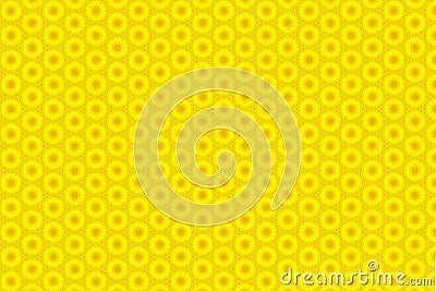 Abstract yellow sunflower pattern background Stock Photo