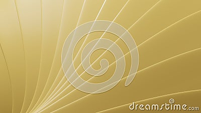 Abstract yellow wavy curve shape. Simple normal classic background Stock Photo