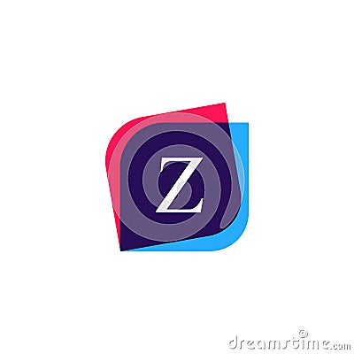 Abstract Z letter logo company icon. Creative vector emblem bran Vector Illustration