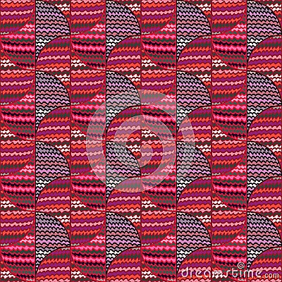 Abstract zig zag striped seamless pattern. Doodle style. Hand drawn sketch lines endless wallpaper. Decorative wave ethnic Stock Photo