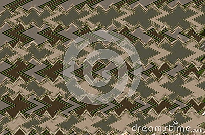 Abstract zigzag, pattern with wave on floral theme. Artistic image processing created by photo of tamarix tetrandra blossom Stock Photo