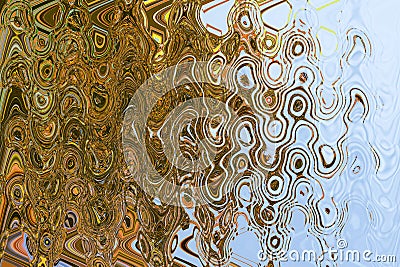 Abstract zigzag pattern with waves. Artistic image processing created by photo of Rhus cotinus. Beautiful multicolor Stock Photo