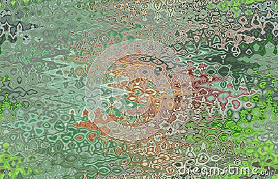 Abstract zigzag pattern with waves. Artistic image processing created by photo of ripe amber grapes. Beautiful multicolor pattern Stock Photo