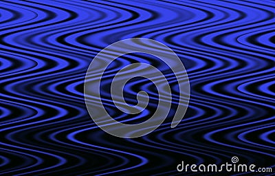 Abstract zigzag pattern with waves in blue and black tones. Artistic image processing created by blue background photo. Beautiful Stock Photo