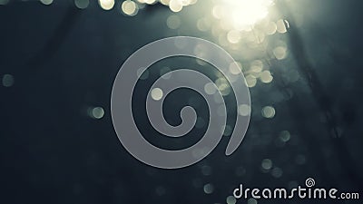Abstracte Waterspiegel Bokeh met Golven en Lichte Deeltjes die in de Zon schitteren stock footage Abstracte Waterspiegel Bokeh met Golven en Lichte Deeltjes die in de Zon schitteren stock footage
