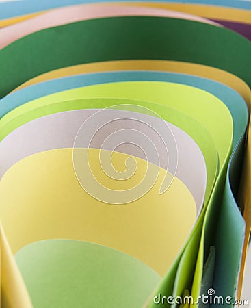 Abstraction from colored paper Stock Photo