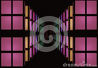 Abstraction of colorful windows Stock Photo