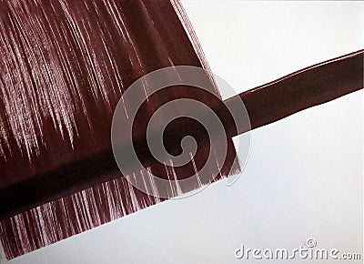 Abstraction of a flag on a pole Stock Photo