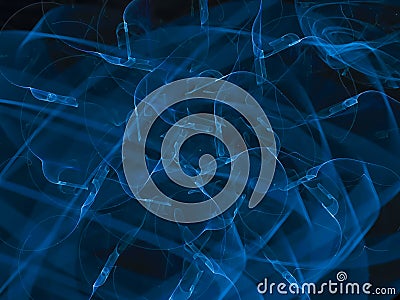 abstraction fractal lightning fancy design banner Stock Photo