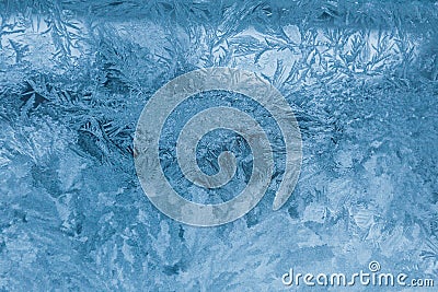 Abstraction Frosty pattern Glass Frost Macro Stock Photo