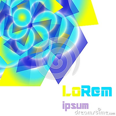 Abstraction graphic background for your logotype. Vector illustration Vector Illustration