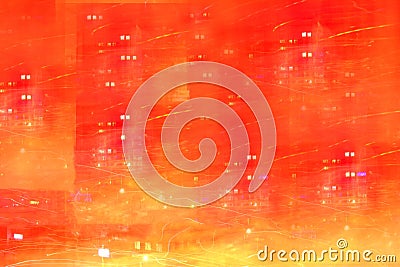 Abstraction of the night city, the image of modern life speed Stock Photo