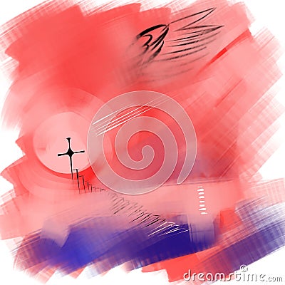 Abstraction religious image Stock Photo