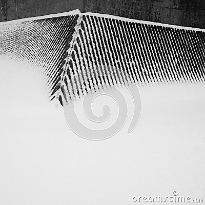 Abstraction with snow Stock Photo