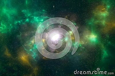 Abstraction, supernova explosion, colorful and stars Stock Photo