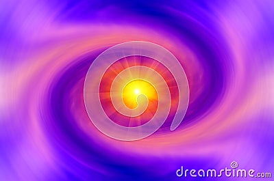 Abstraction textured purple spiral, swirl infinity unexplored light. Stock Photo