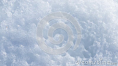 Abstraction of snow with holes Stock Photo