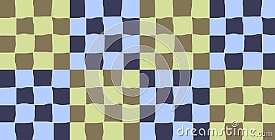 Vibrant Multi Colored Checked Pattern Backgrounds and Textures Seamless Stock Photo