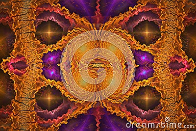 Abstrct Digital Art. Technologies of fractal graphics. Stock Photo