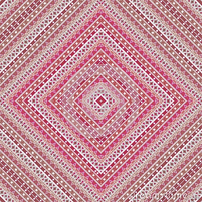 Abstrfact seamless folk ethno retro pattern Stock Photo