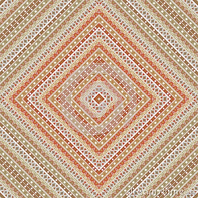 Abstrfact seamless folk ethno retro pattern Stock Photo