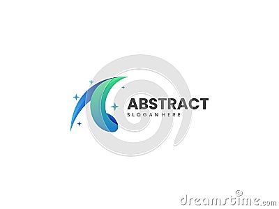 Abtract Logo Letter A star Vector Illustration