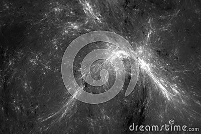 Abtract silver galaxy Stock Photo