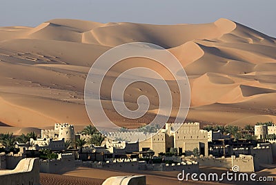 Abu Dhabi desert Stock Photo