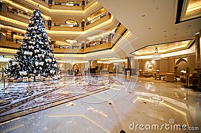 ABU DHABI: Emirates Palace Luxury Hotel Editorial Stock Photo